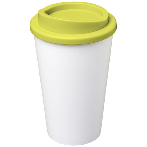 Gobelet publicitaire isolant 350ml Americano® Blanc et Citron vert
